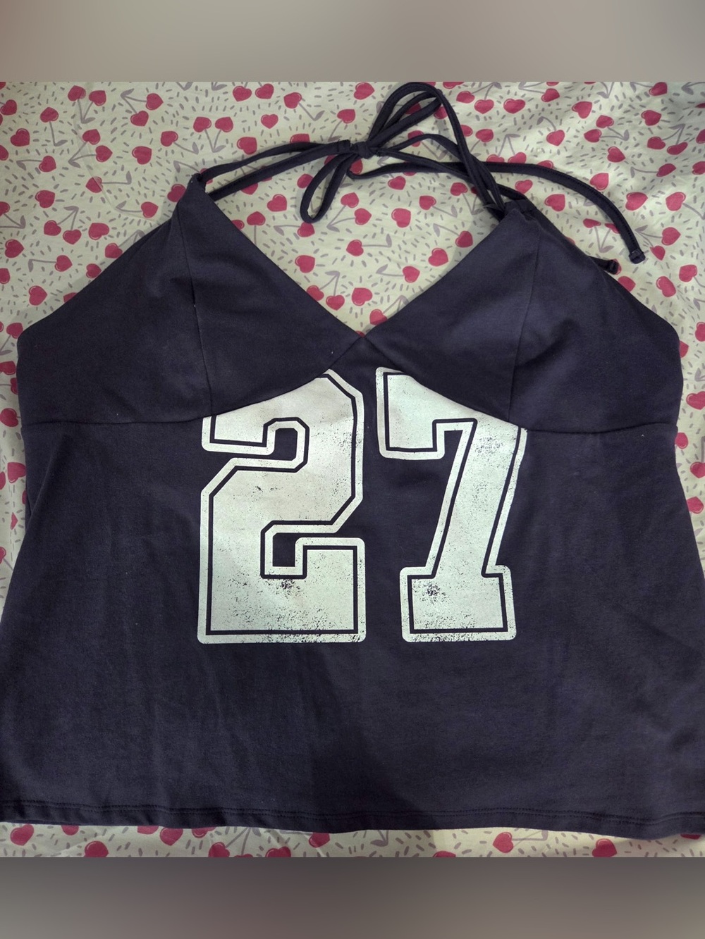 wild fable Y2K Navy Halter Tank Top Size XXL